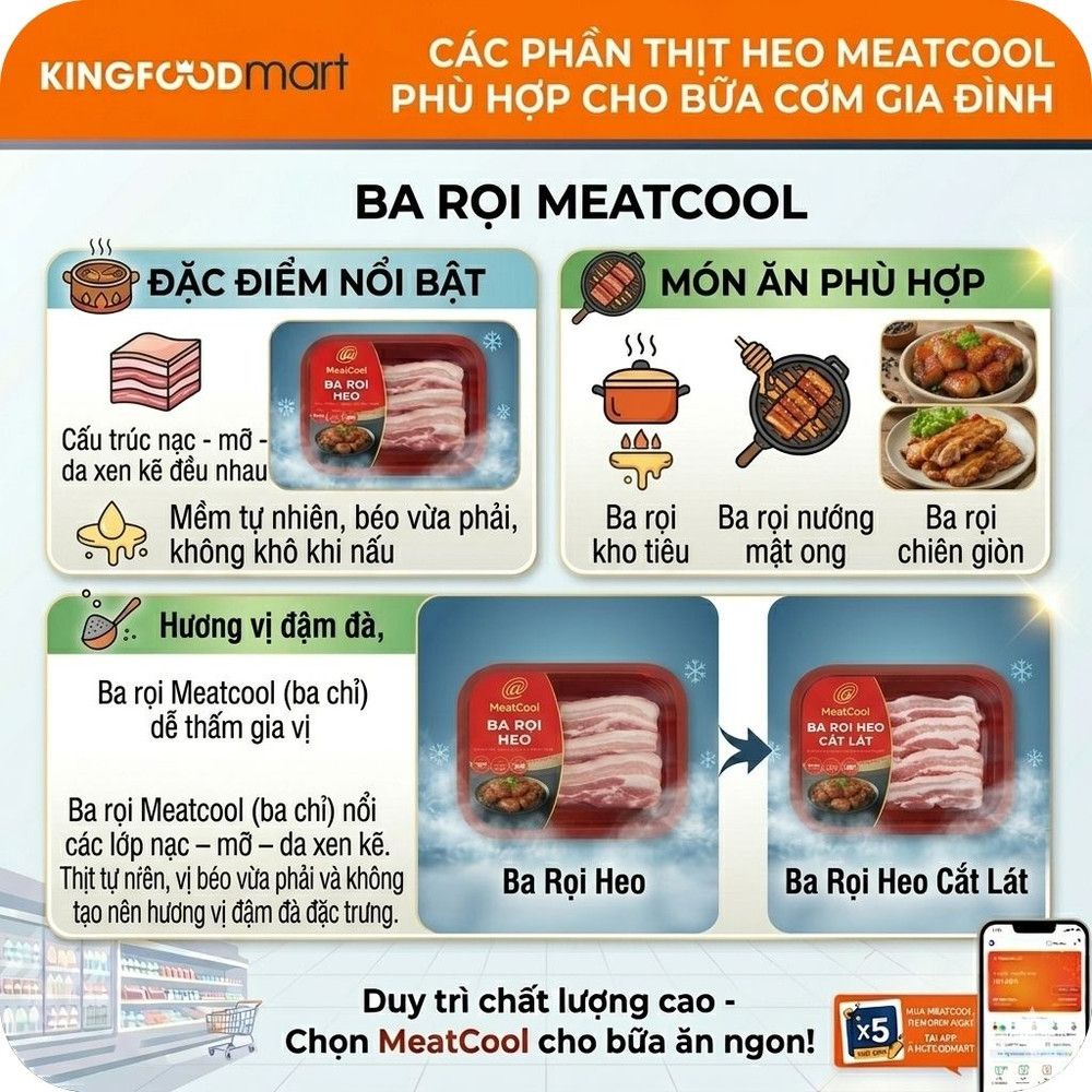 Thịt heo Meatcool cho gia đình