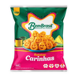 Khoai tây chiên hình mặt cười Bem Brasil gói 400g (1 Gói)