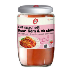 Sốt Spaghetti Rose - kem & cà chua O'food hũ 340g (1 Hũ)