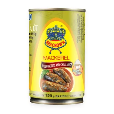 Cá nục kho sả ớt Seacrown lon 155g