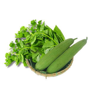 Combo 2 Trái Mướp Hương Vietgap & Rau Mồng Tơi Vietgap 300g 