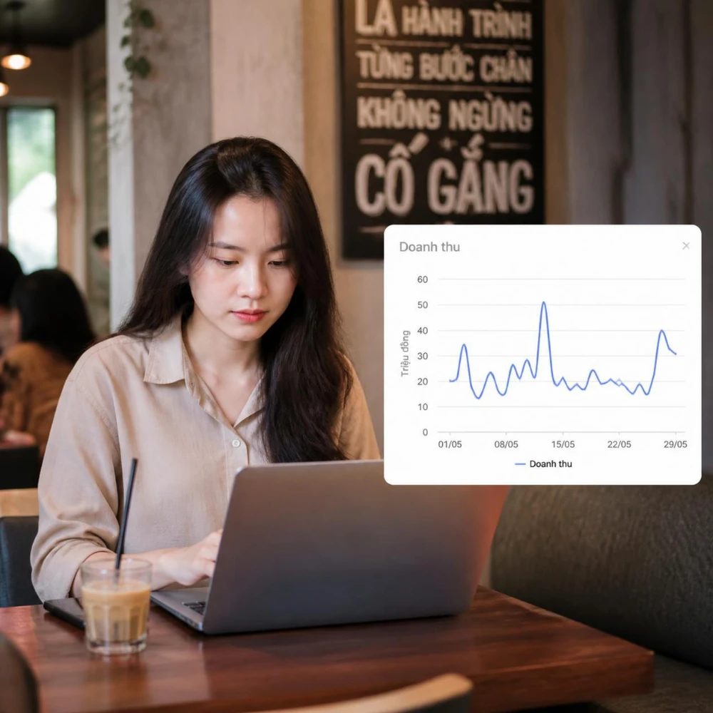 Freelancer với thu nhập thất thường cần quỹ dự phòng 9 - 12 tháng để vững vàng qua những tháng trầm lắng của công việc. (Ảnh được tạo bởi AI)