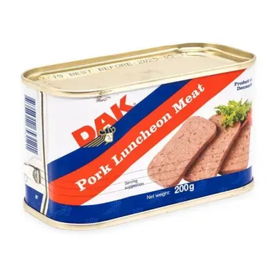 Patê thịt heo luncheon meat Dak hộp 200g