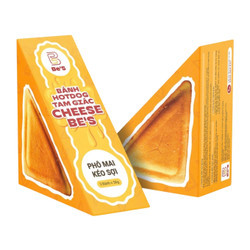 Bánh Hotdog tam giác phô mai kéo sợi Be's gói 150g (1 Gói)