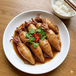 Mực Dồn Thịt Rim Kẹo: Vị Ngon Đậm Đà, Đưa Cơm