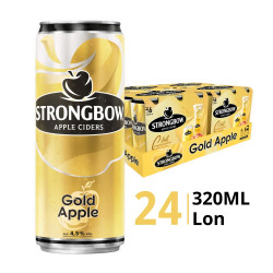 Thùng nước táo lên men 4.5% Strongbow lon 320ml (24 Lon)