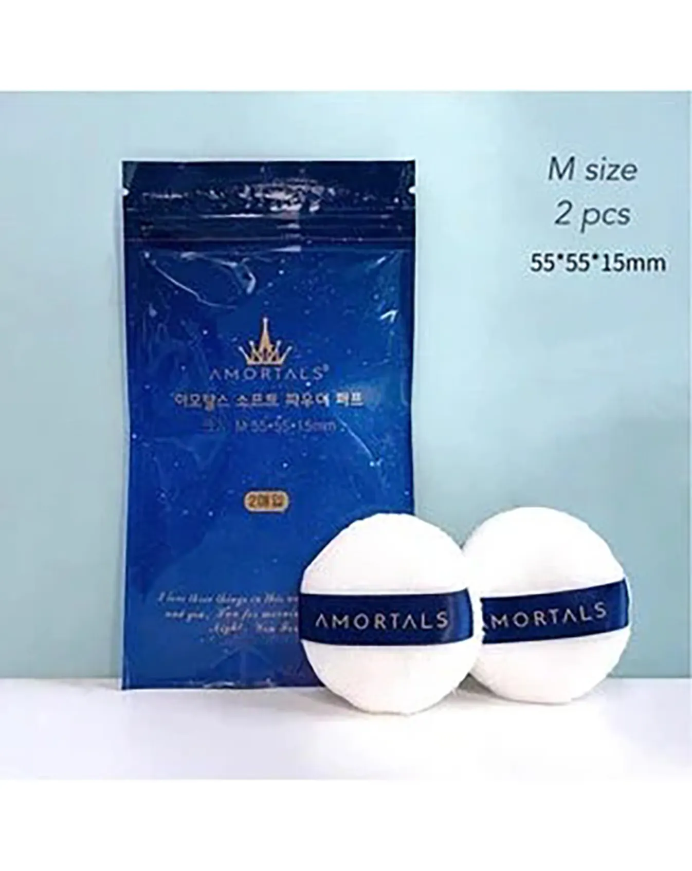 Combo 2 Bông Phấn Amortals Dùng Để Tán Bột Phấn Phủ Loại Nhỏ - Image 1