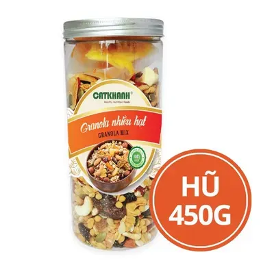 Granola nhiều hạt Cát Khánh hũ 450g