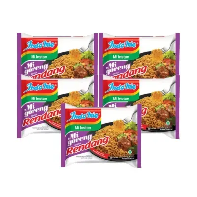 Combo 5 gói mì xào khô vị bò cay Indomie 85g