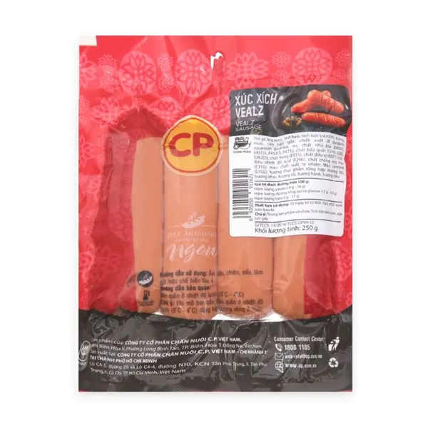 Xúc xích Vealz CP gói 250g