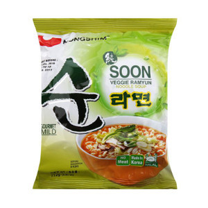 Mì chay Soon Veggie Ramyun Nongshim gói 112g (1 Gói)