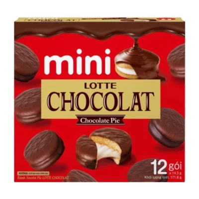 Bánh Lotte Chocolat Mini Chocolat hộp 171.6g