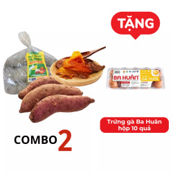 Combo 2 Túi Khoai Mật Tà Nung 2kg Loại 1 (Đã Lên Mật, Đặc Biệt Dẻo Ngon)