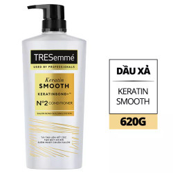 Dầu xả keratin smooth tinh dầu Argan Tresemme chai 620g