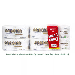 Giấy vệ sinh Deluxe 3 lớp Premier lốc 10 cuộn (tặng 10 cuộn 2 lớp) (1 Lốc)