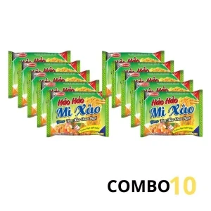 Combo 10 gói mì xào khô Hảo Hảo tôm xào chua ngọt Acecook 75g