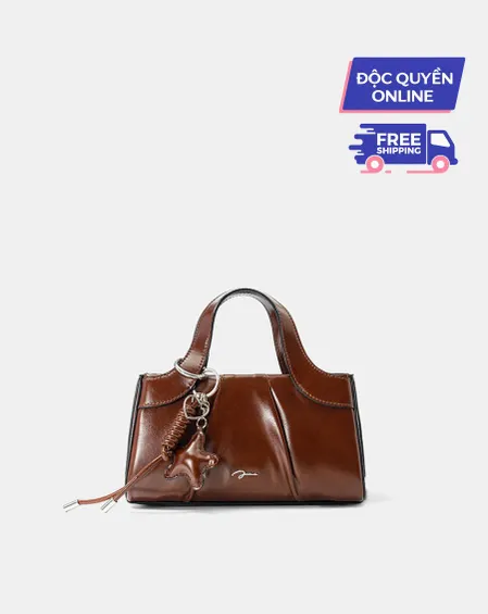 Túi Xách Nhỏ Top Handle Xếp Li