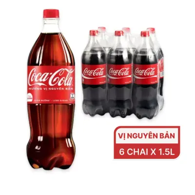 Lốc 6 chai nước ngọt Coca Cola 1.5L