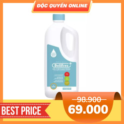 Sữa tươi thanh trùng ít đường Delifres chai 1.8l