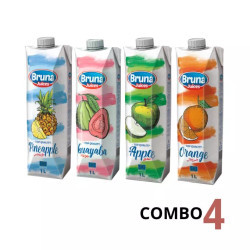 Combo 4 hộp nước ép trái cây Bruna
