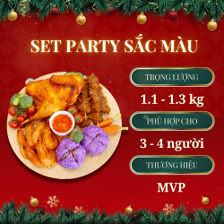 Set Party sắc màu MVP hộp 1.1KG -1.3KG (1 Hộp)