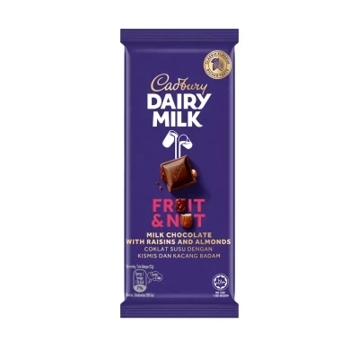 Socola trái cây & hạt Dairy Milk Cadbury thanh 80g