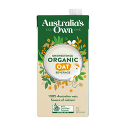 Sữa hạt yến mạch hữu cơ không đường Australia's Own hộp 1L (1 Hộp)