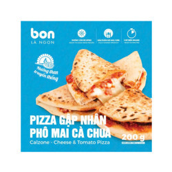 Pizza gập phô mai cà chua Bon - Calzone hộp 200g (1 Hộp)