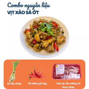 Combo vịt xào sả ớt