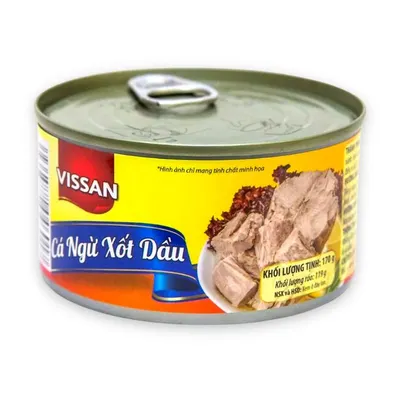 Cá ngừ xốt dầu Vissan hộp 170g