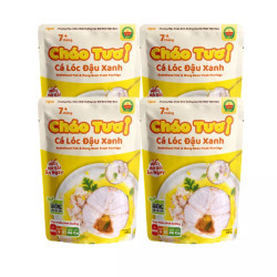 Combo 4 cháo tươi cá lóc đậu xanh Cây Thị gói 240g x4