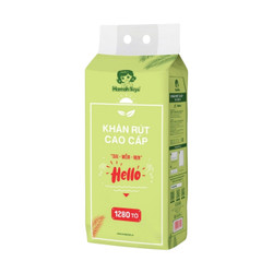 Khăn rút treo tường 4 lớp Hannah-Seyo gói 1280 tờ (1 Gói)