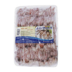 Mực ống đầu loại a xếp khay Hải Nam gói 500g (1 Gói)