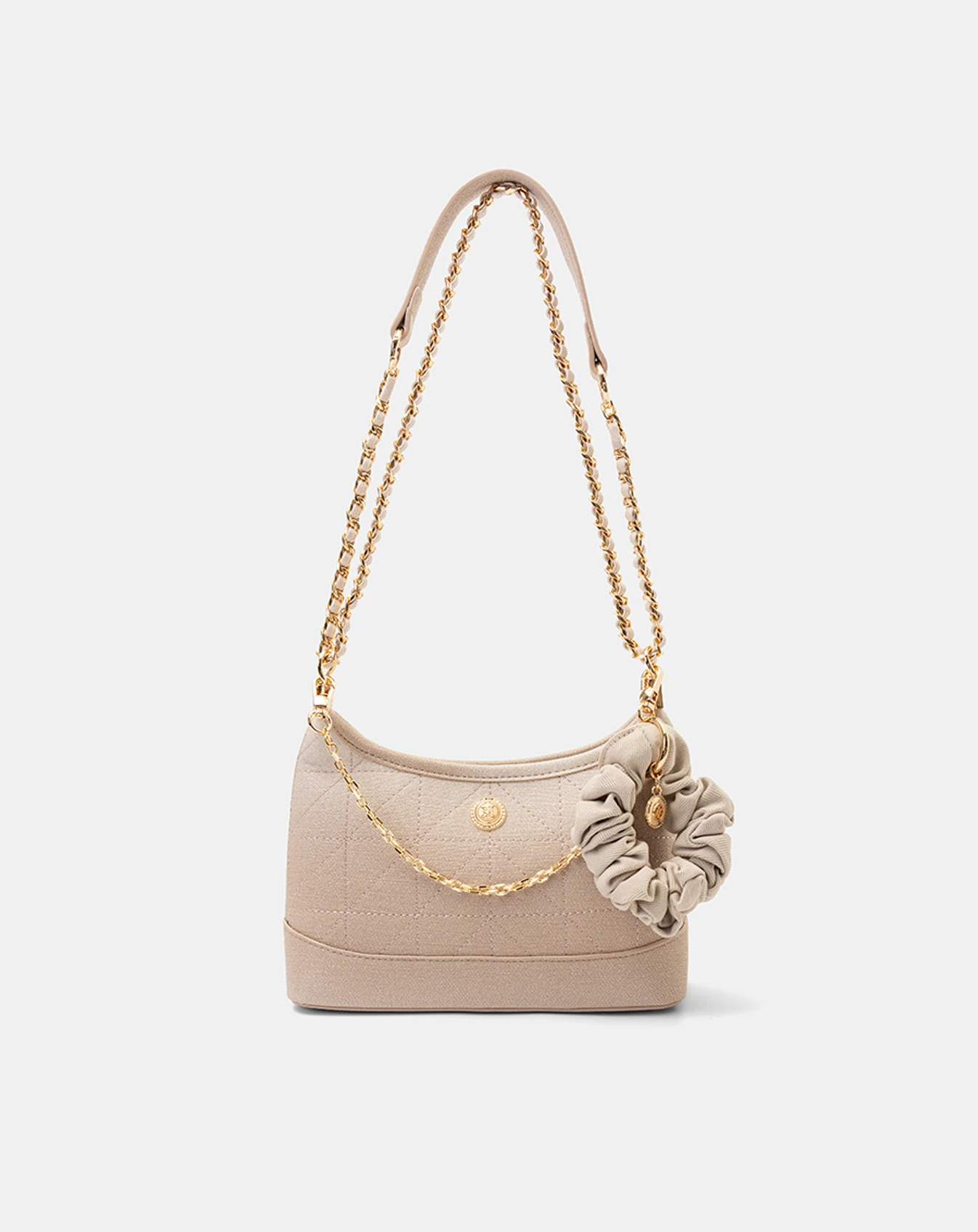 Túi Xách Nhỏ Hobo Phối Cột Tóc Scrunchie - Image 1