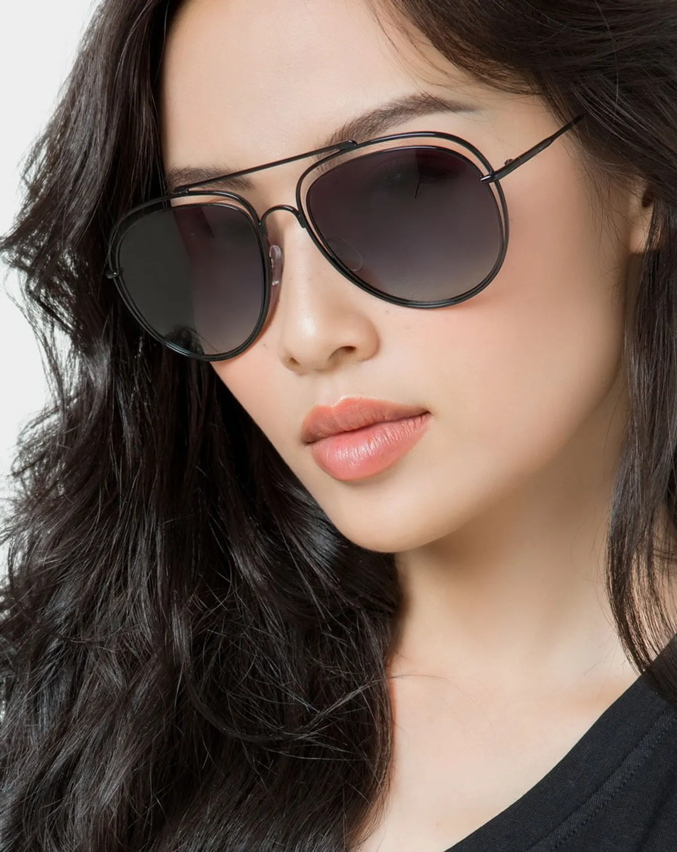 Mắt kính ovan gọng kim loại kép - Image 2