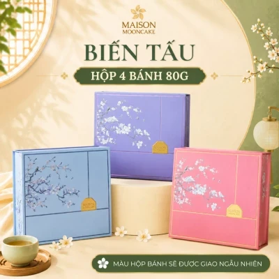 HỘP 4 BÁNH TRUNG THU CAO CẤP