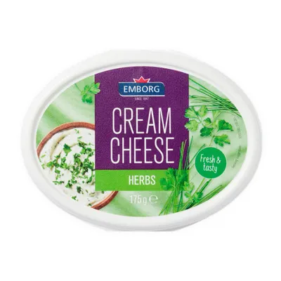Phô mai kem với thảo mộc Emborg hộp 175g