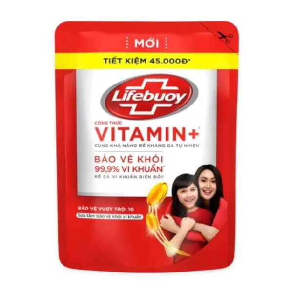 Sữa tắm bảo vệ vượt trội Lifebuoy túi 800g