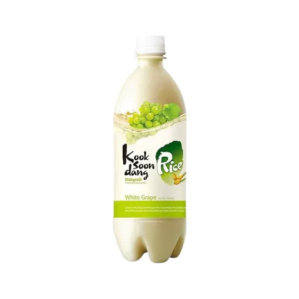 Nước gạo lên men KOOKSOONDANG 3% vị nho trắng chai 750ml