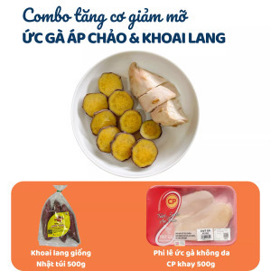 Combo 500g khoai lang và 500g ức gà
