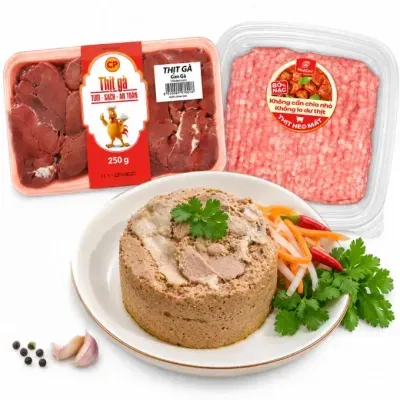 Combo nguyên liệu pate gan gà béo thơm