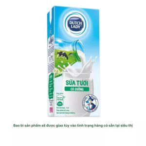 Sữa tươi tiệt trùng có đường Dutch Lady hộp 965ml (1 Hộp)