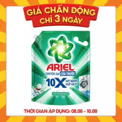 Nước giặt cửa trước 10x hương Downy nắng sớm Ariel túi 2.7kg (1 Túi)