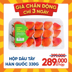 Dâu tây Hàn Quốc hộp 330g (1 Hộp)