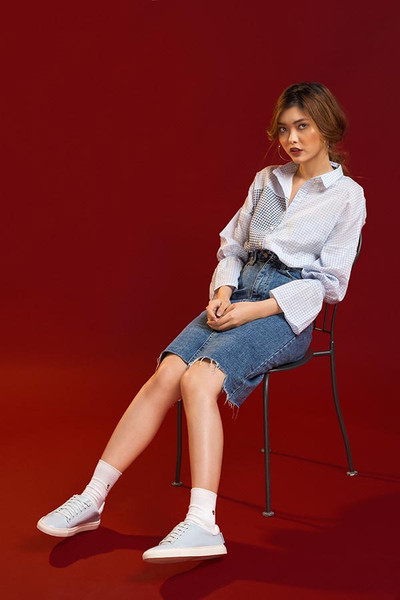 giày sneaker nữ đế cao