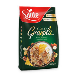 Ngũ cốc granola gold (các loại hạt & mật ong) Sante gói 300g