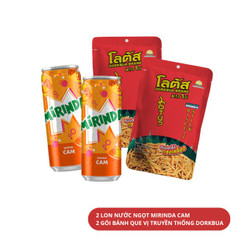 Combo Chillax - Fanta Cam và bánh que vị truyền thống Dorkbua