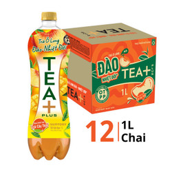 Thùng trà Oolong đào nhiệt đới Oolong Tea + chai 1L (12 Chai)