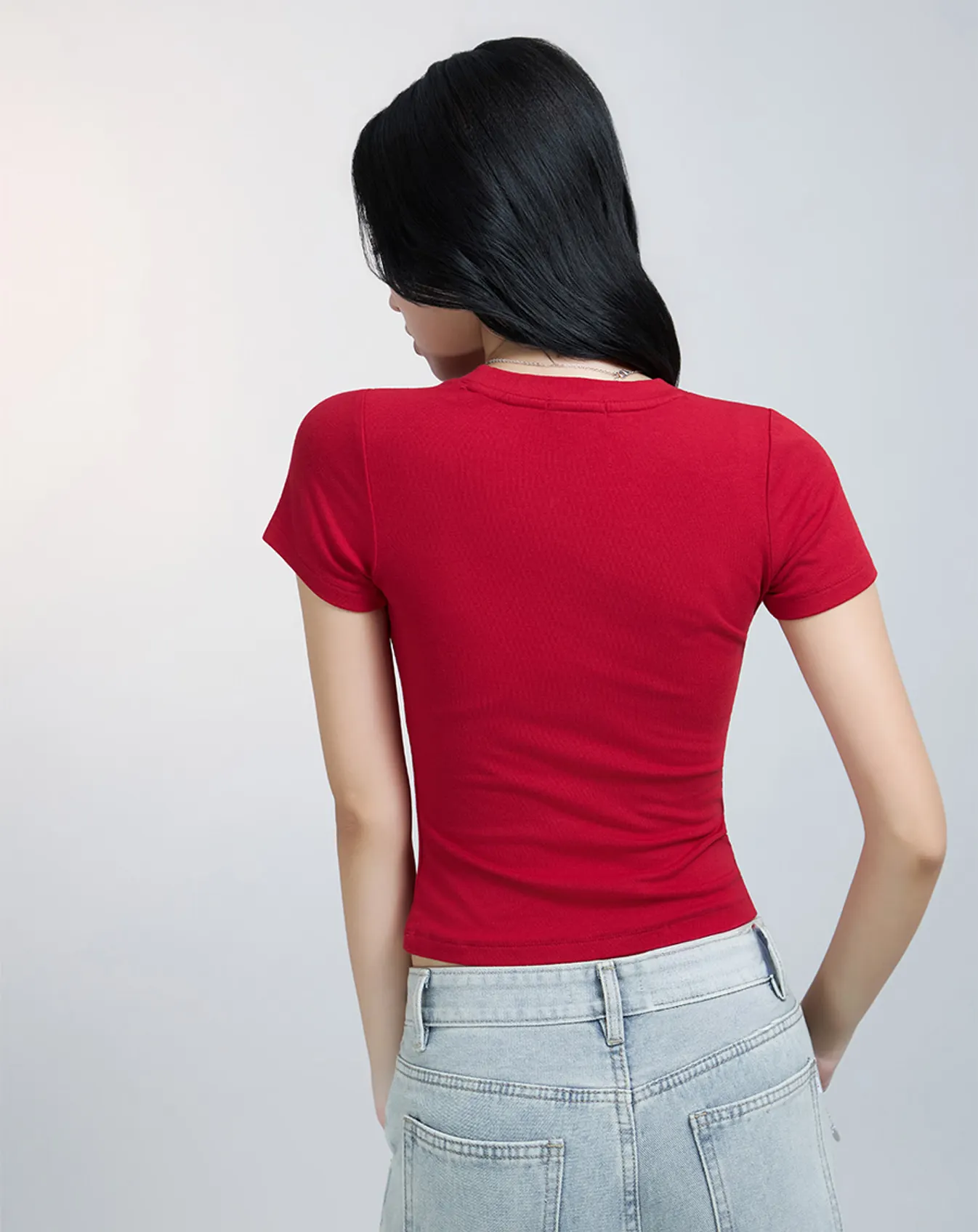 Áo thun form Slim-Fit tay ngắn. - Image 5
