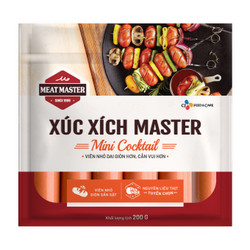 Xúc xích Mini Cocktail Meat Master gói 200g (1 Gói)